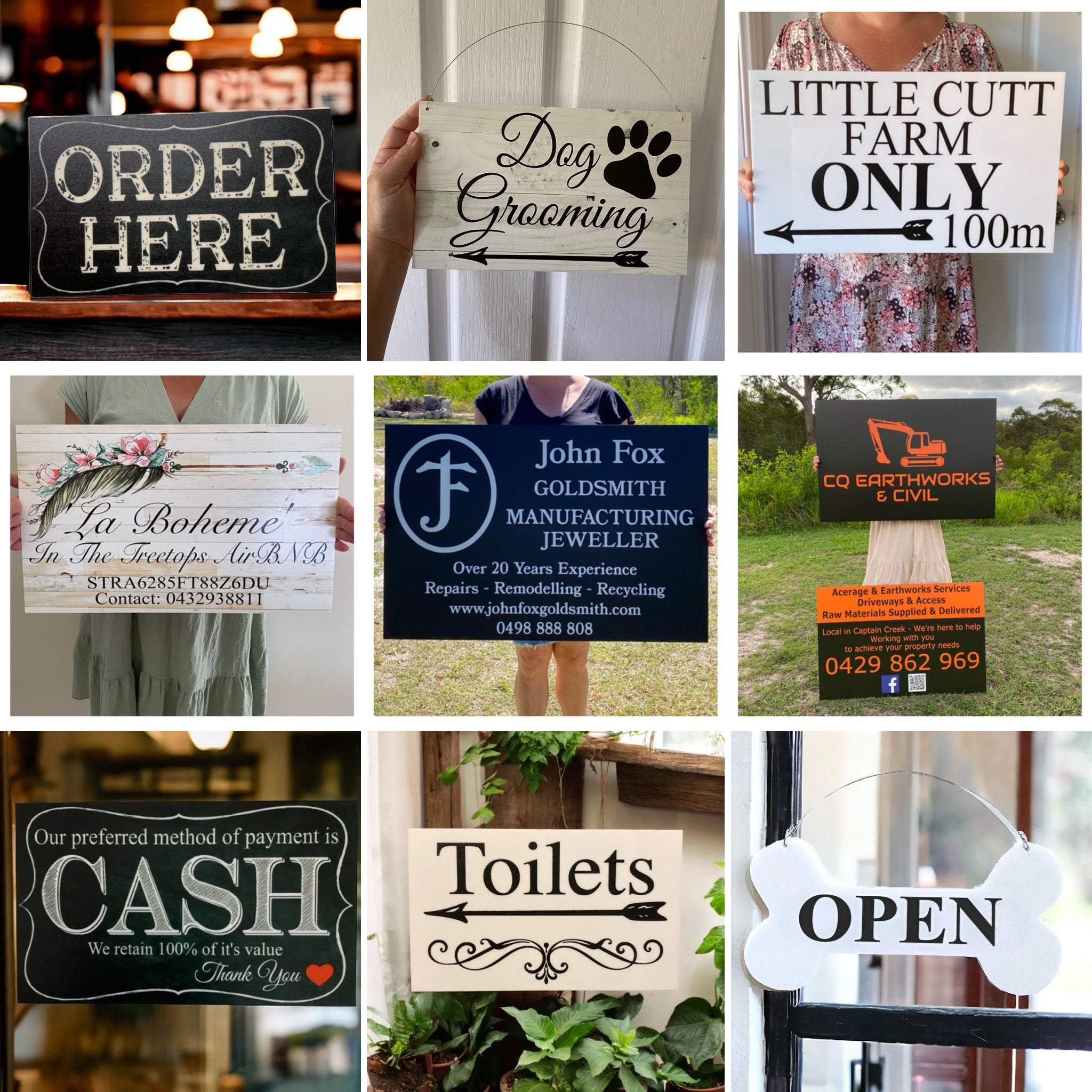 Shop Local Retail Sign Custom Retail Shop Sign Large Format | Business Signage Aussie – The ...
