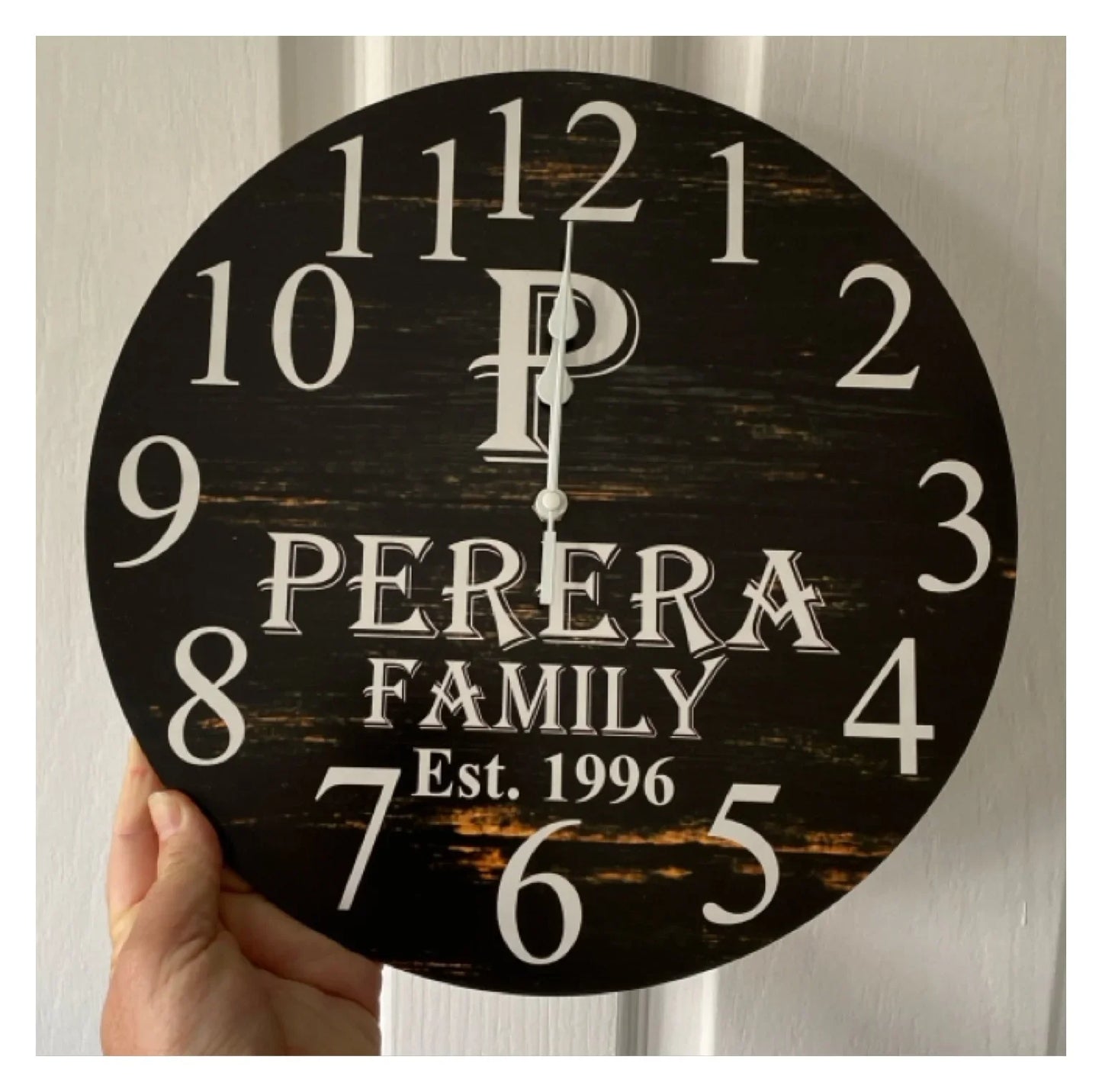 Clock Wall Family Custom Personalised Aussie Made