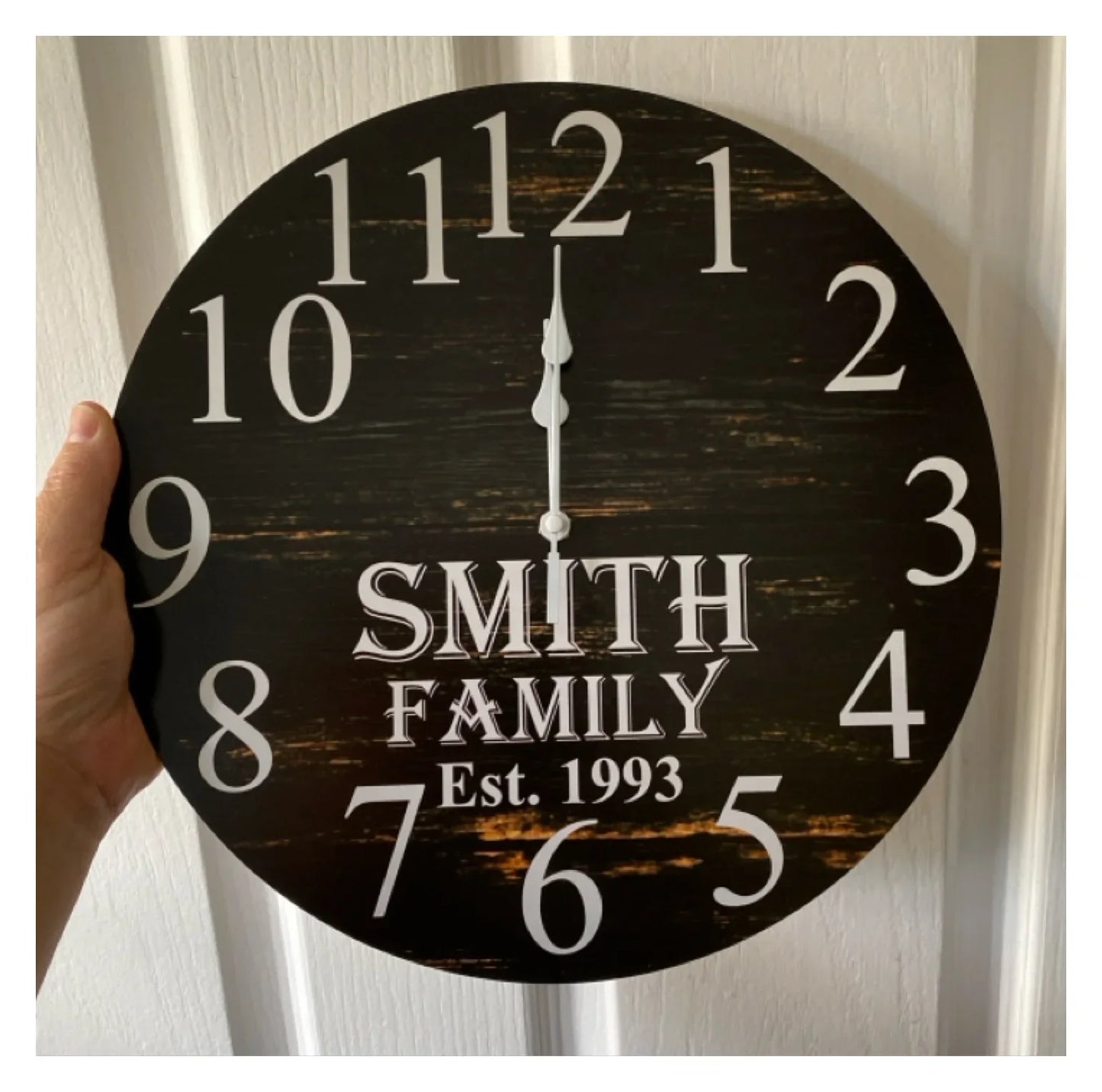 Clock Wall Family Custom Personalised Aussie Made