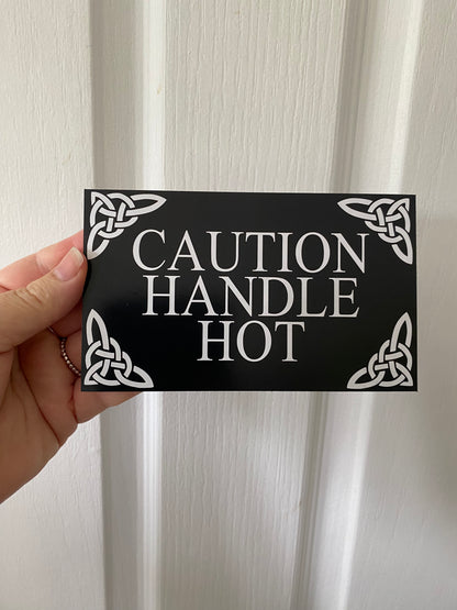 Celtic Scroll Black Personalised Sign | Outdoor Acrylic Aussie Made