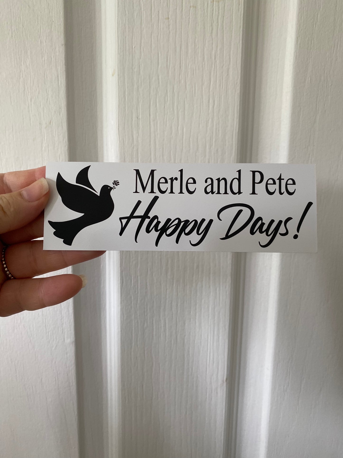 Memorial In Memory Of Custom Personalised Dove Sign