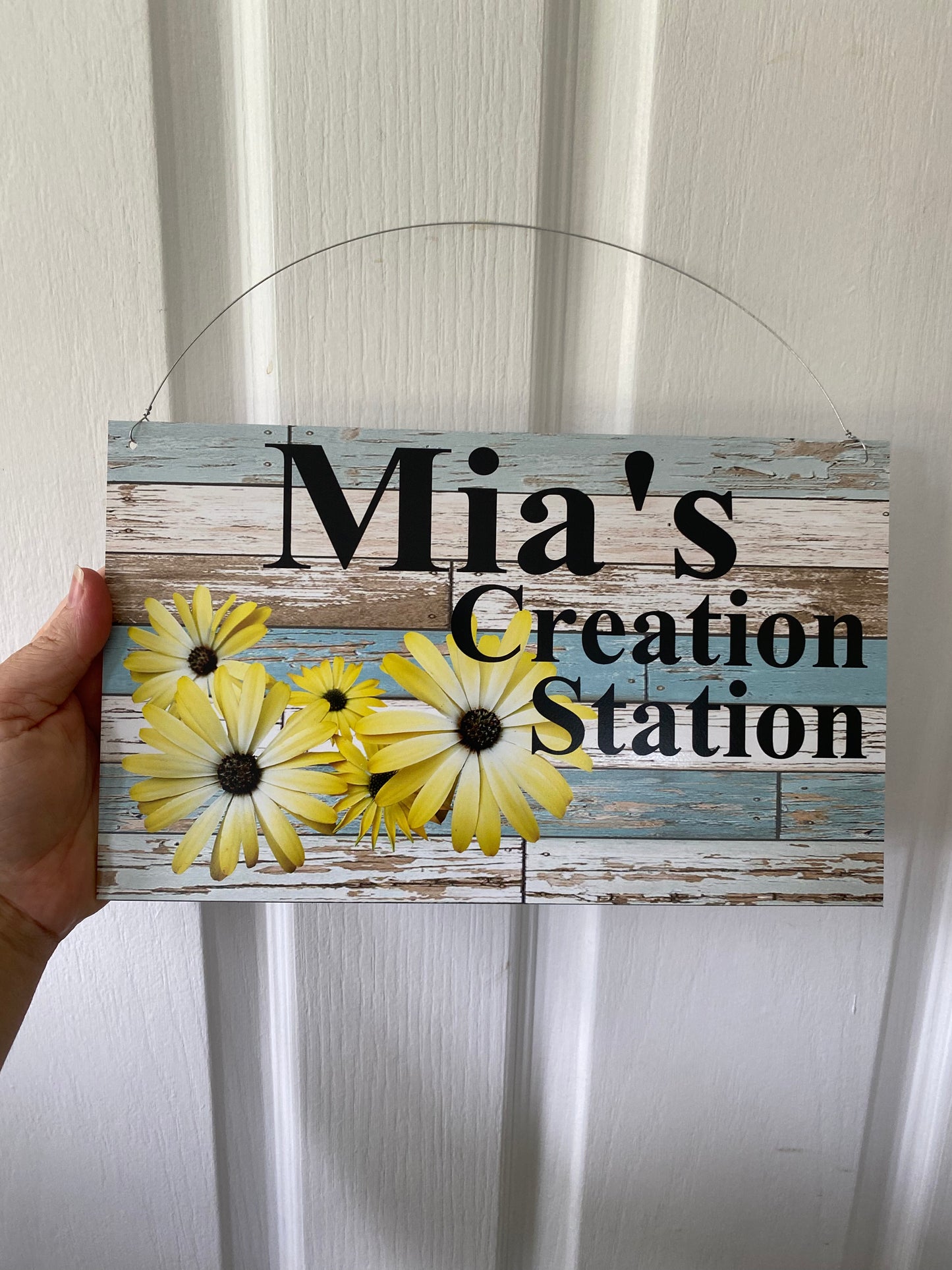 Daisy Yellow Custom Personalised Sign