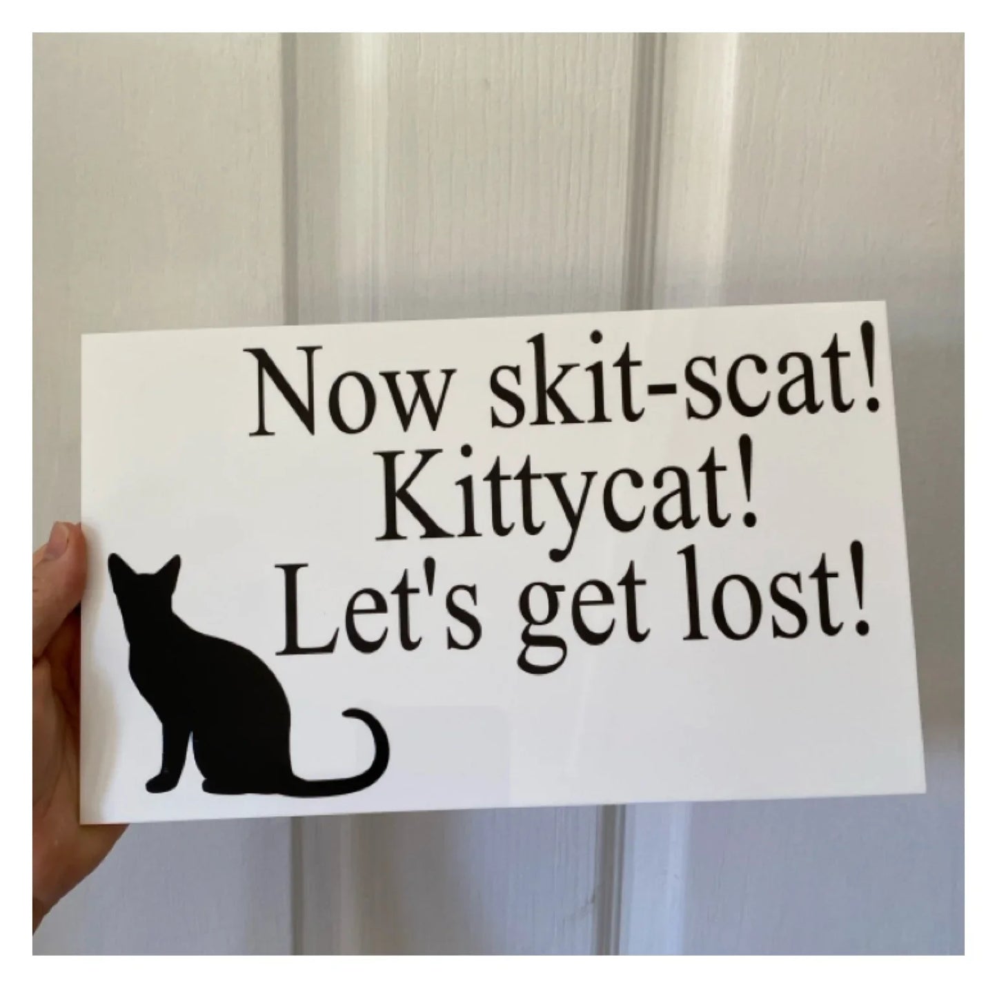 Cat Kitten Custom Personalised Sign