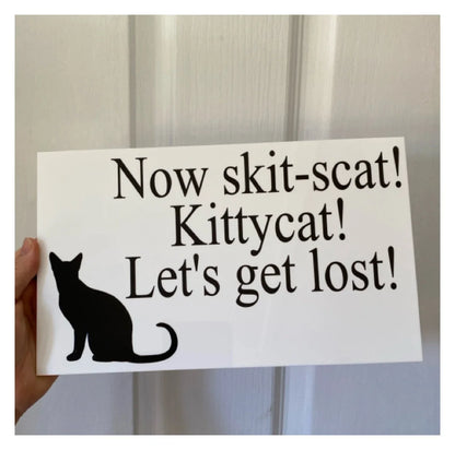 Cat Kitten Custom Personalised Sign