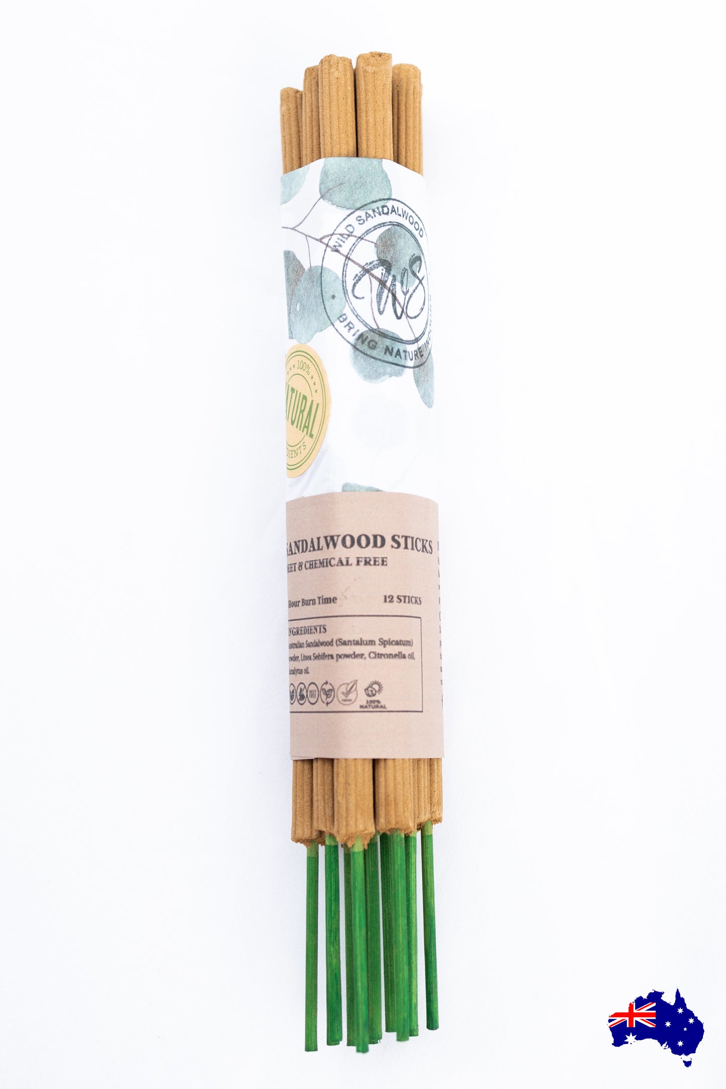 Mosquito Sticks Wild Sandalwood Australian Handmade
