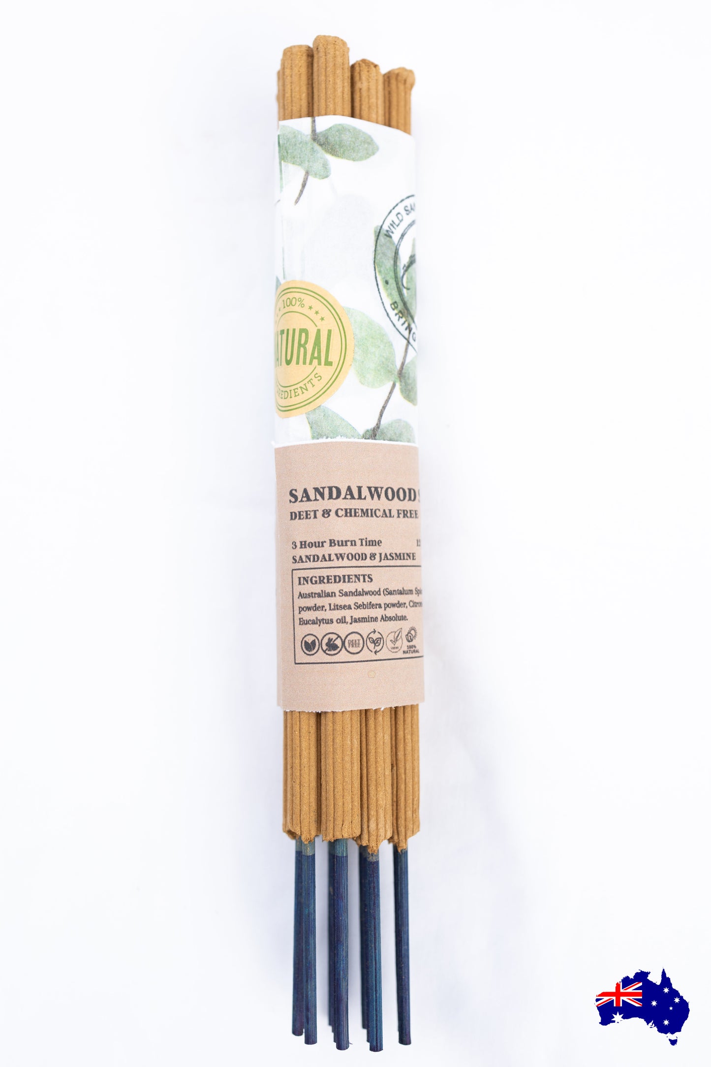 Mosquito Sticks Wild Sandalwood Australian Handmade