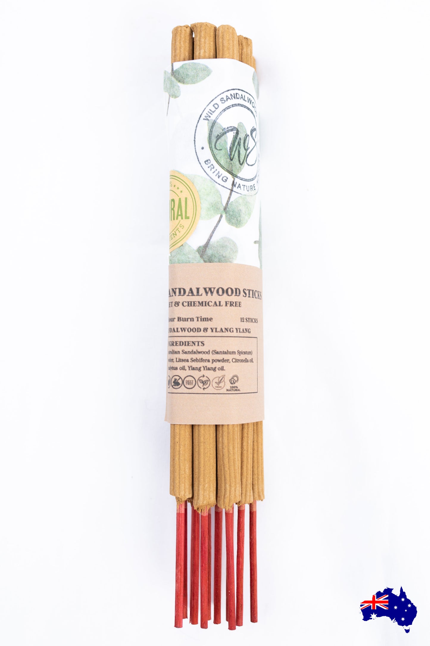 Mosquito Sticks Wild Sandalwood Australian Handmade