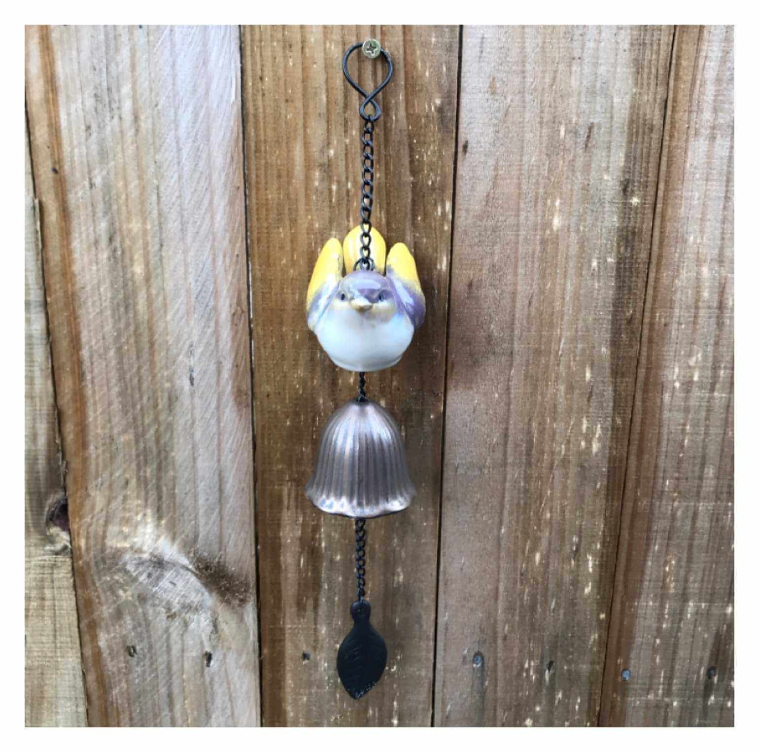 Bird Bell Ceramic Hanging 01