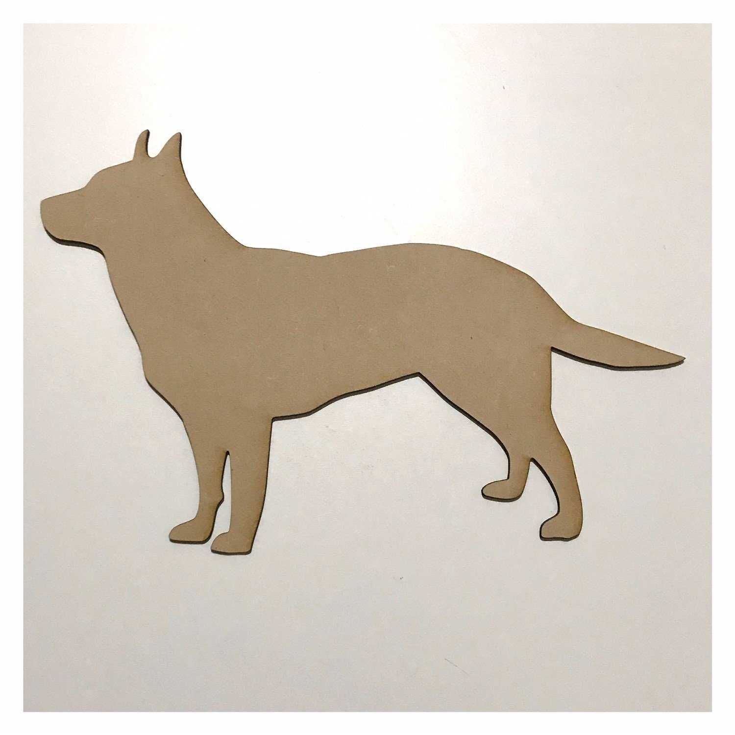 Kelpie Dog DIY Raw MDF Timber - The Renmy Store Homewares & Gifts 