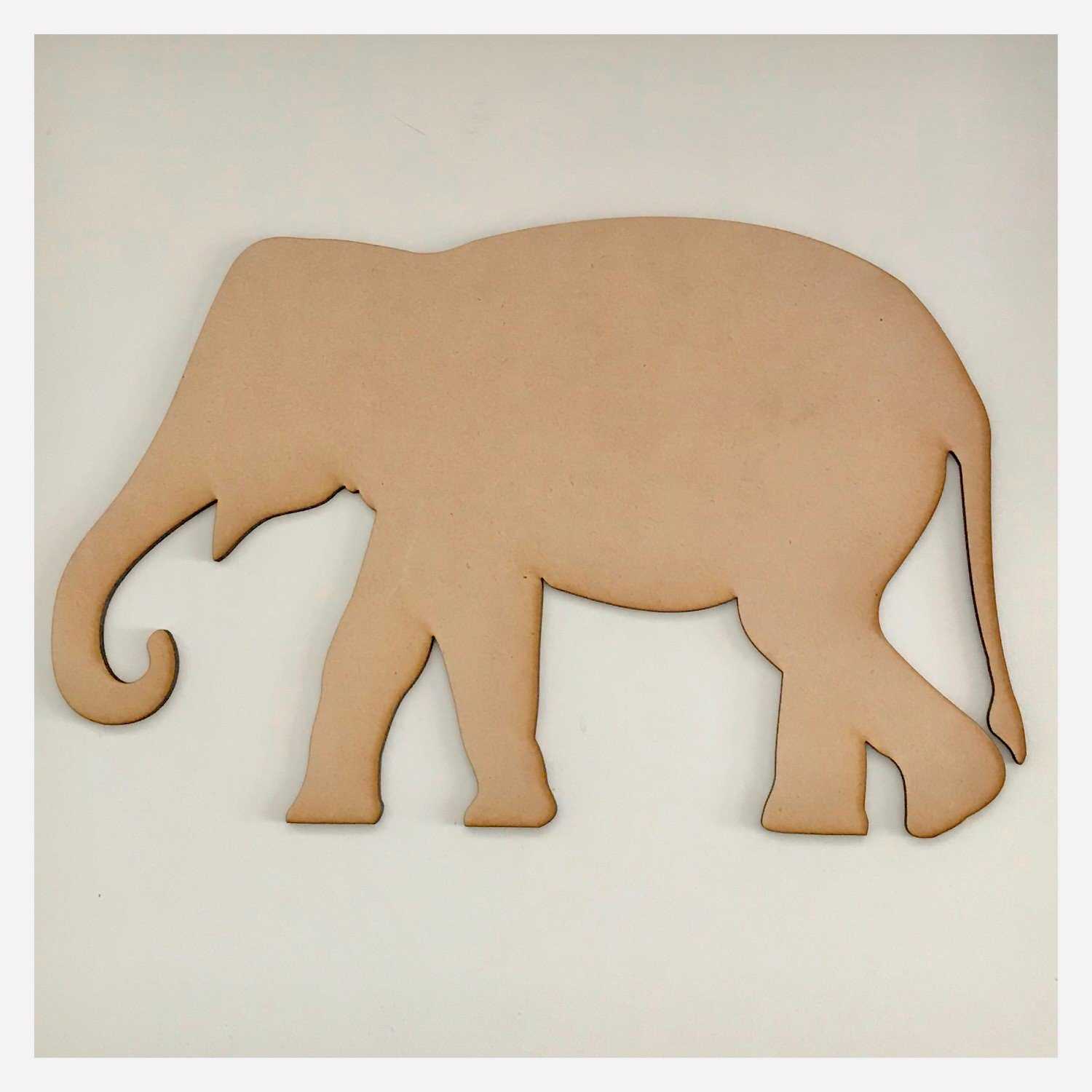 Elephant Design 2 DIY Raw MDF Timber - The Renmy Store Homewares & Gifts 