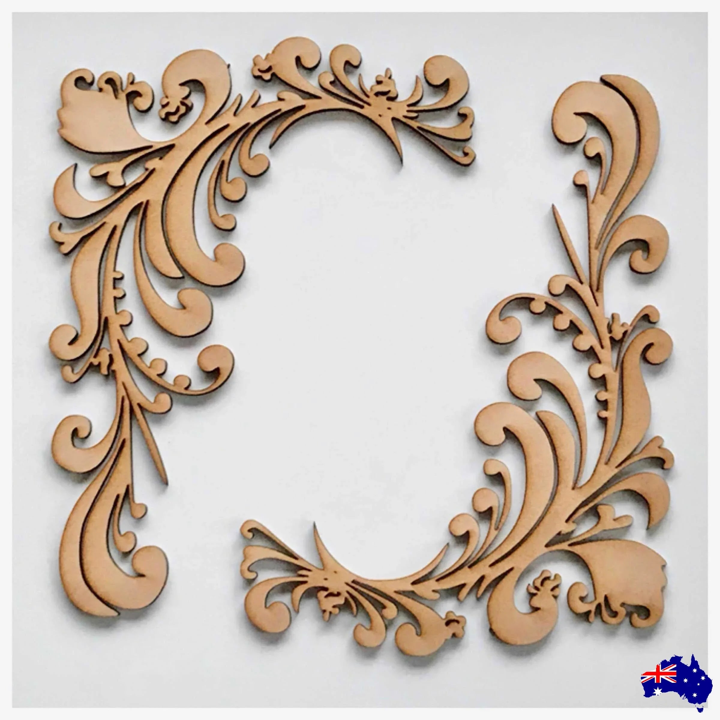 French Scroll Patterns Decorative French Scroll Border MDF Wooden | The Renmy Store Homewares ...