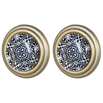 Knob Draw Pull Set x2 Vintage Sami - The Renmy Store Homewares & Gifts 