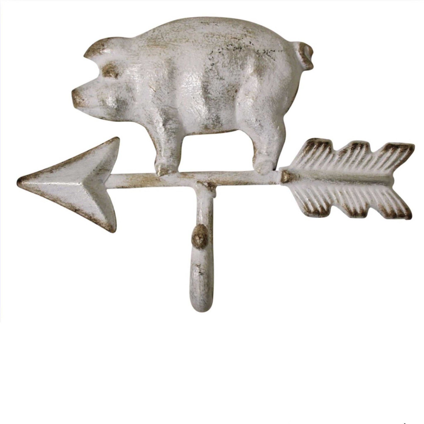 Hook Pig White with Arrow
