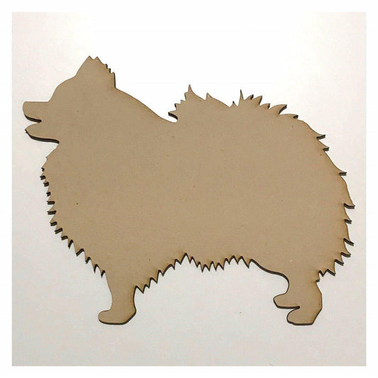 Pomeranian Dog DIY Raw MDF Timber - The Renmy Store Homewares & Gifts 