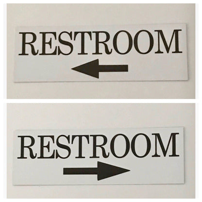 Restroom Toilet with Arrow Sign - The Renmy Store Homewares & Gifts 