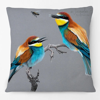 Australian Bird Art Cushion Covers | Lorikeet Kingfisher Toucan Seagull | Sofa Throw Pillow Cover