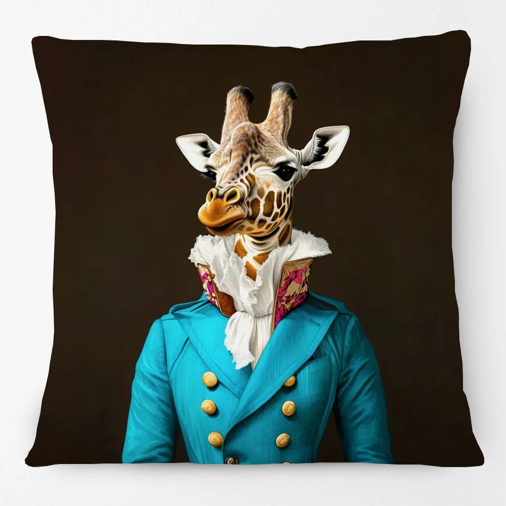 Animal Royalty Cushion Covers 45cm | Regal Animal Portraits & Vintage Style