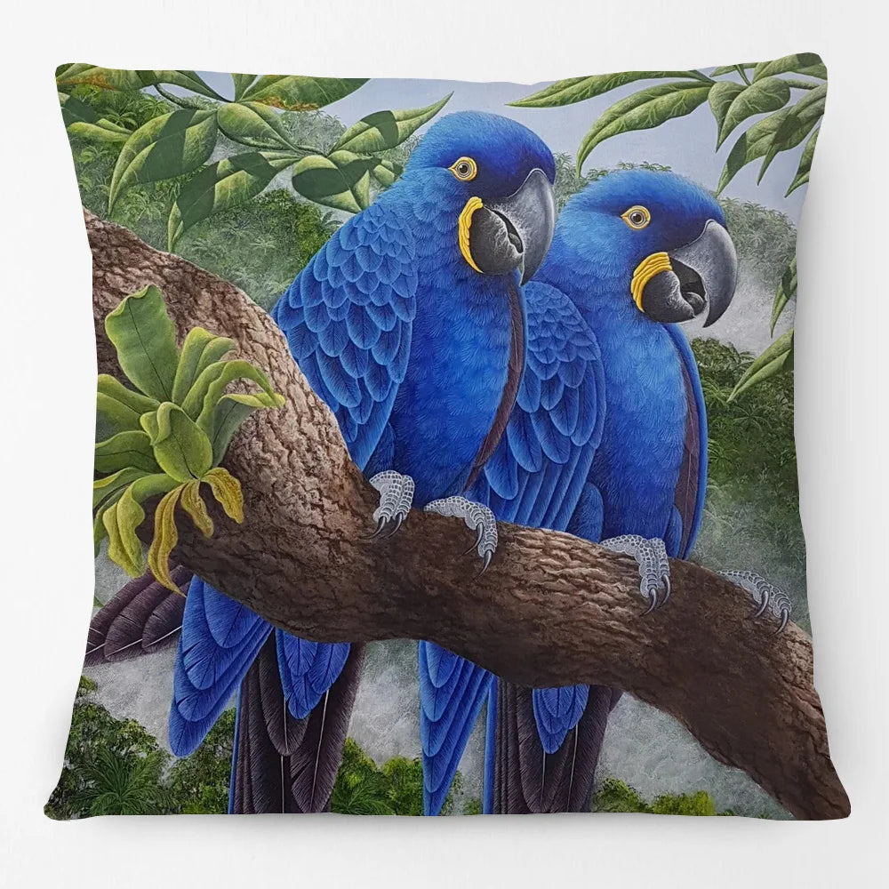 Australian Bird Art Cushion Covers | Lorikeet Kingfisher Toucan Seagull | Sofa Throw Pillow Cover