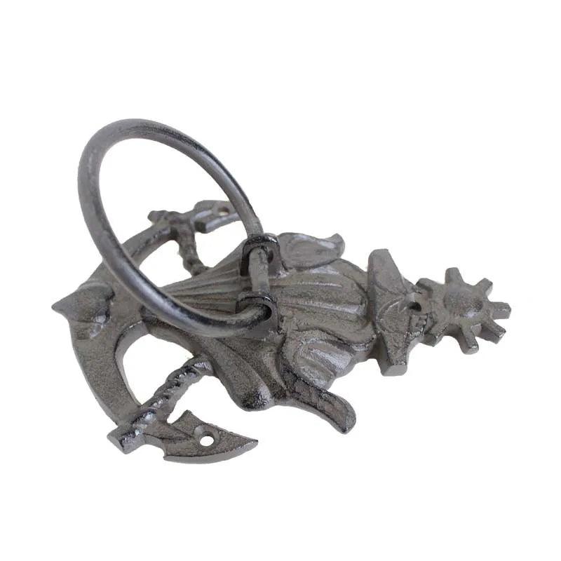 Door Knocker Shell Anchor Nautical Cast Iron