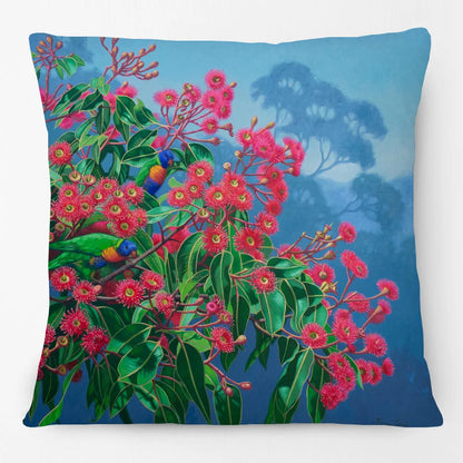 Cushion Cover Australian Flowers - Waratah Banksia Wattle
