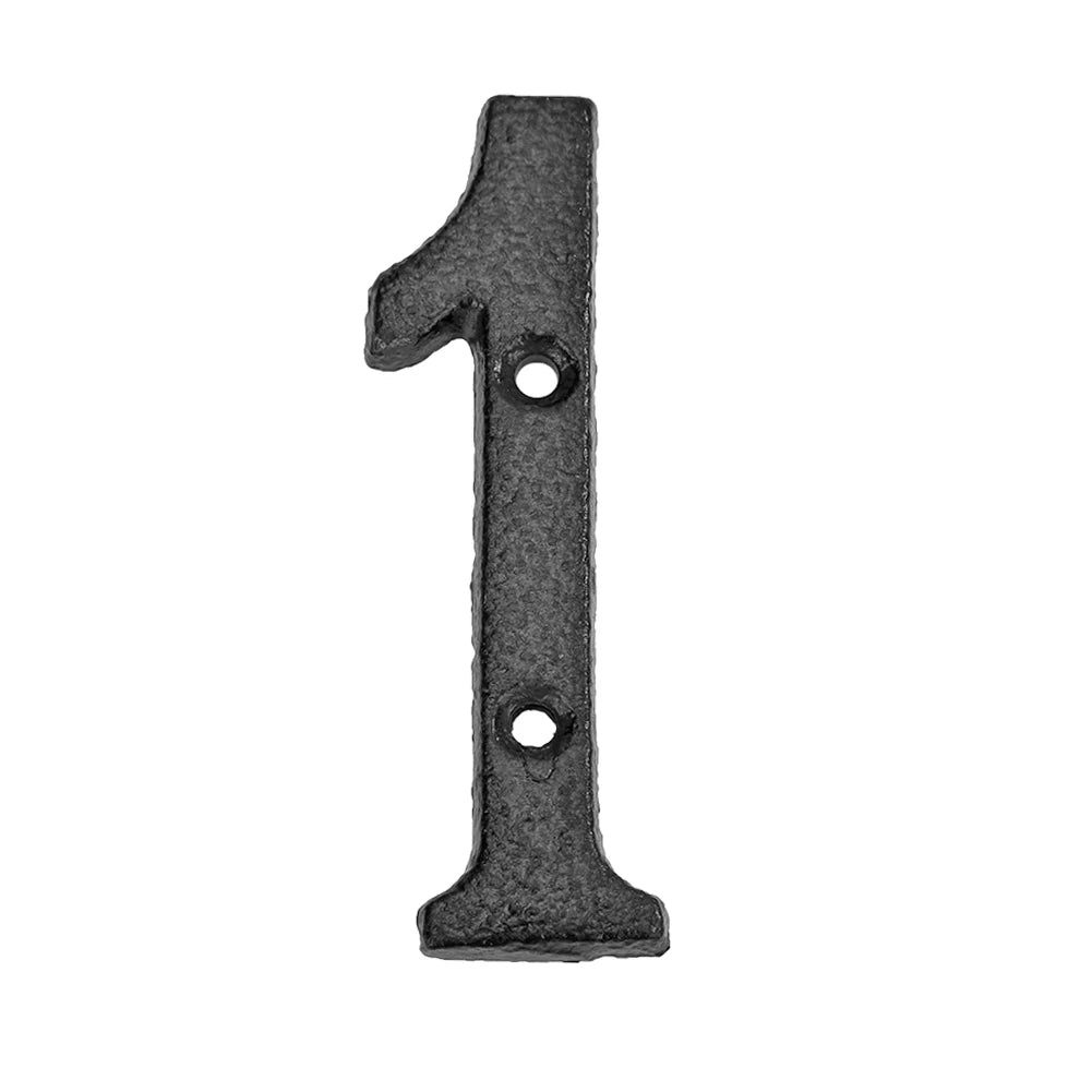 Cast Iron House Numbers 8cm - Door Plate Number Sign Metal