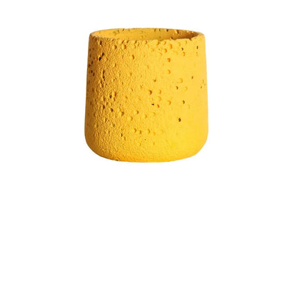 Pot Planter Flower Rustic Garden Concrete Stone Style