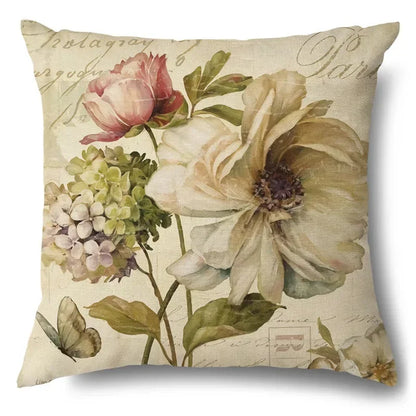 Cushion Cover Floral Rose Flower Butterfly Range