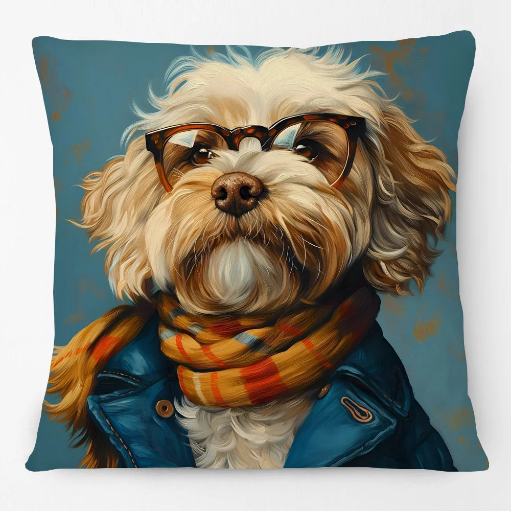 Cushion Cover Vintage Funky Horse Donkey Cow Dog