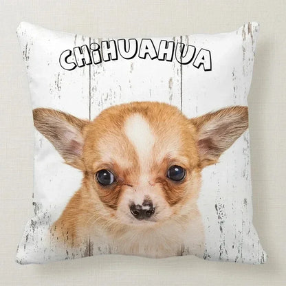Cushion Cover Dog Breeds | 26 Breeds Polyester Cotton Sofa Pillow Case