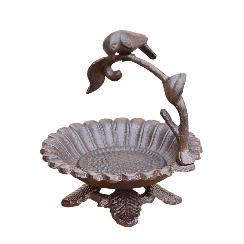 Bird Feeder or Candle Holder Cast Iron