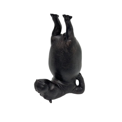 Yoga Hippo Resin Figurine | Zen Pose Animal Sculpture | Funny Home Decor Gift