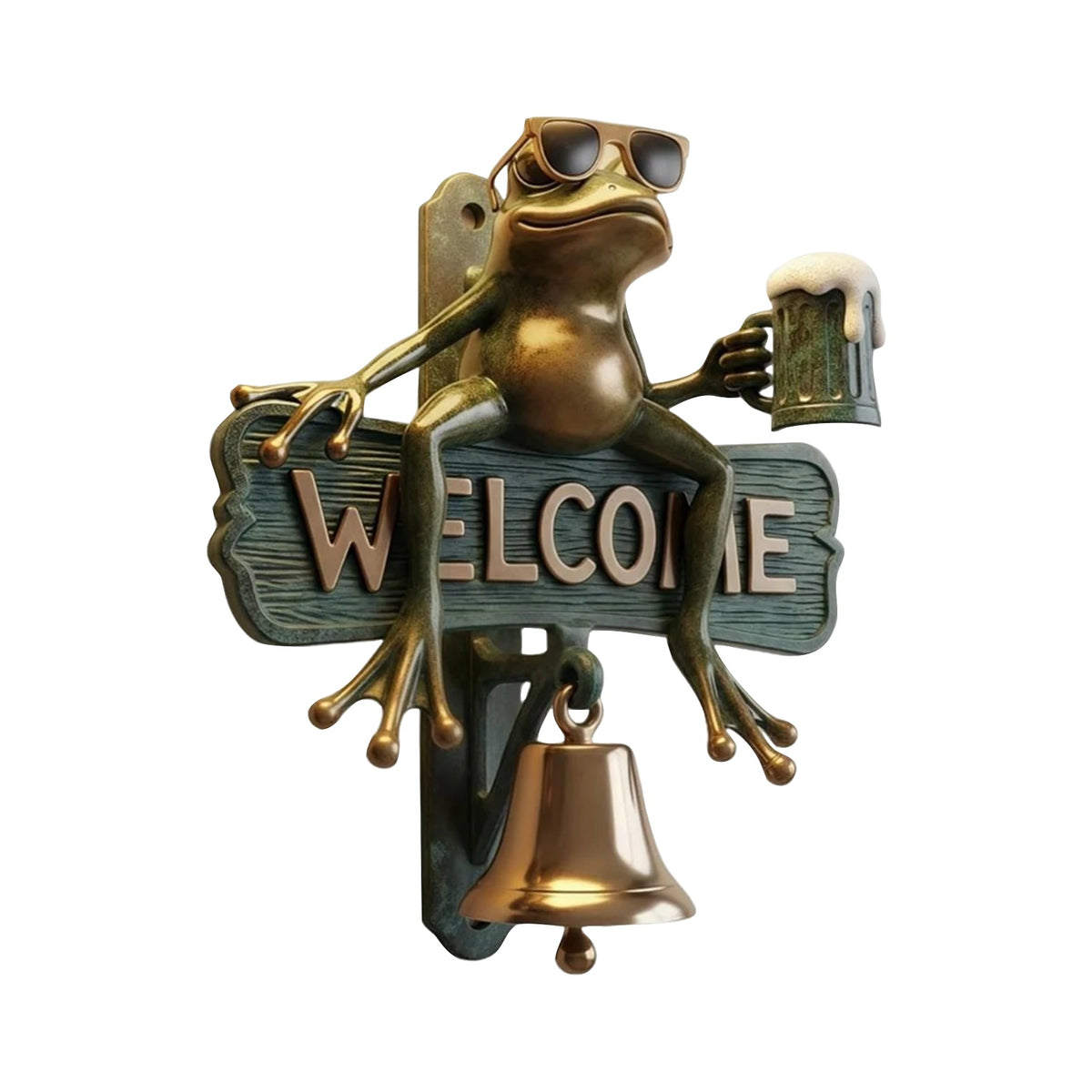 Frog Pub Sign Drunken Frog Doorbell Welcome Sign | Funky Bar Resin 25cm Gift – The ...