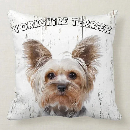 Cushion Cover Dog Breeds | 26 Breeds Polyester Cotton Sofa Pillow Case