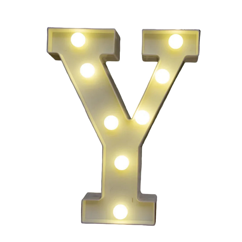 LED Light Alphabet Letter Number Decor