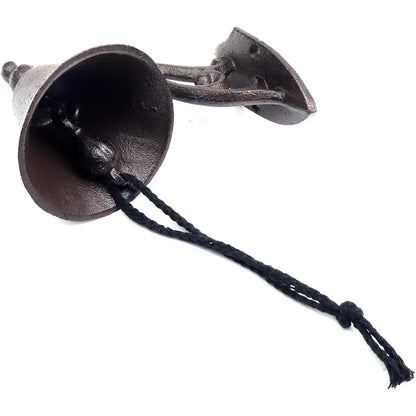 Cast Iron Dinner Bell Doorbell Vintage Antique Style - 33.5cm x 4.9cm