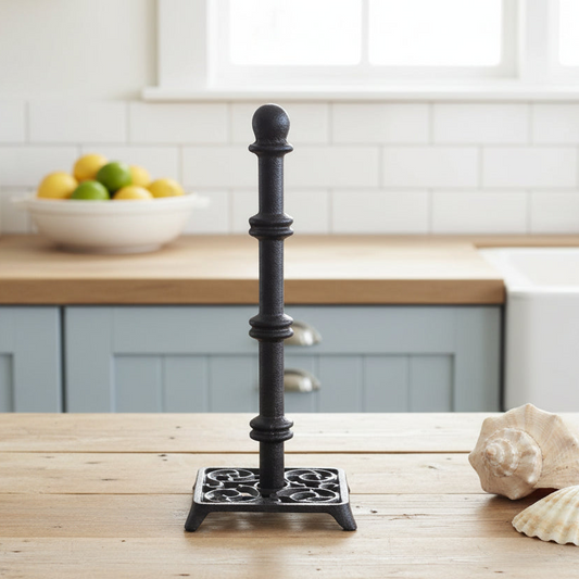 Cast Iron Tissue Holder Stand | Bathroom Toilet Roll Organizer
