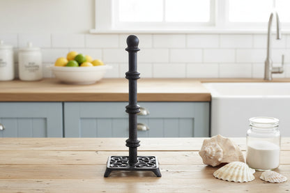 Cast Iron Tissue Holder Stand | Bathroom Toilet Roll Organizer