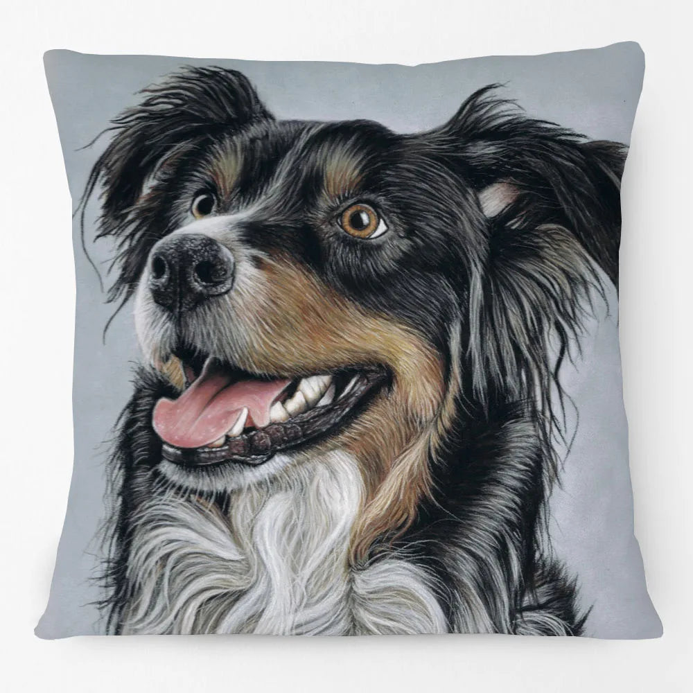 Australian Cattle Dog & Kelpie Red Heeler Cushion Cover | 45cm | Linen or Plush | Dog Lover Gift