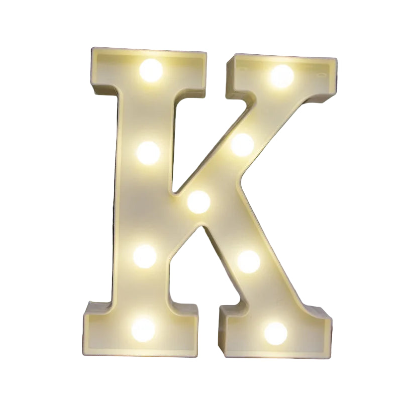 LED Light Alphabet Letter Number Decor