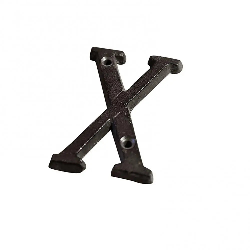 House Property Address A-Z Letter Alphabet Cast Iron Rustic