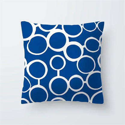 Cushion Cover Sea Life | Blues & Whites Coastal Decorative Throw Pillow
