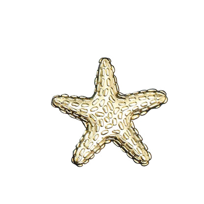 Gold Starfish Cabinet Knob | Coastal Drawer Knob | Dresser & Furniture Hardware