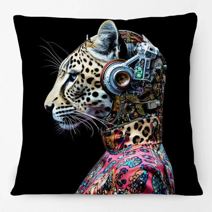 Fashion Animal Portrait Cushion Covers | Poodle Dog Pug Cat Fox Monkey Duck Elephant Throw Pillow Cases