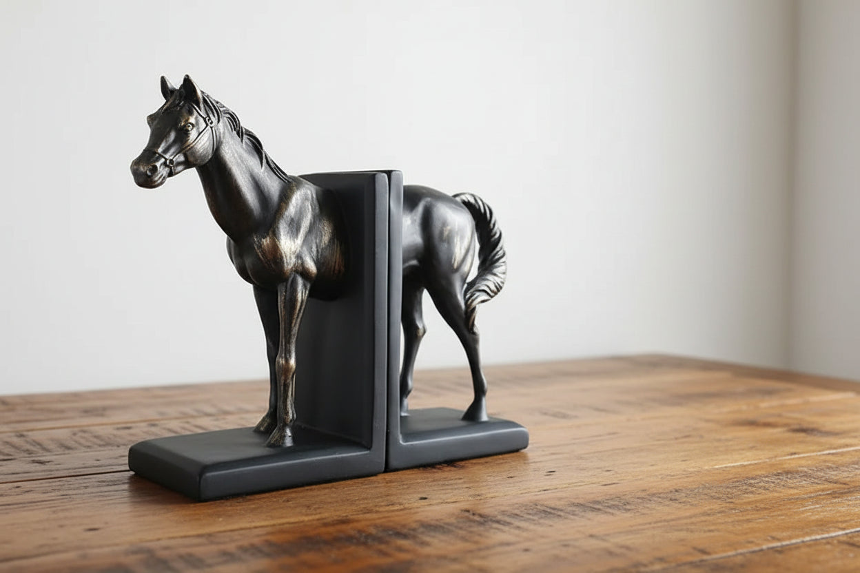 Horse Bookend Classic Country Farmhouse - Resin Bookends