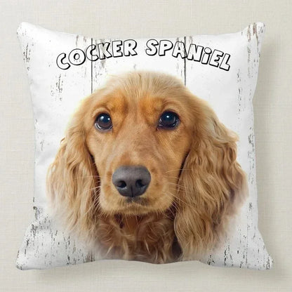 Cushion Cover Dog Breeds | 26 Breeds Polyester Cotton Sofa Pillow Case
