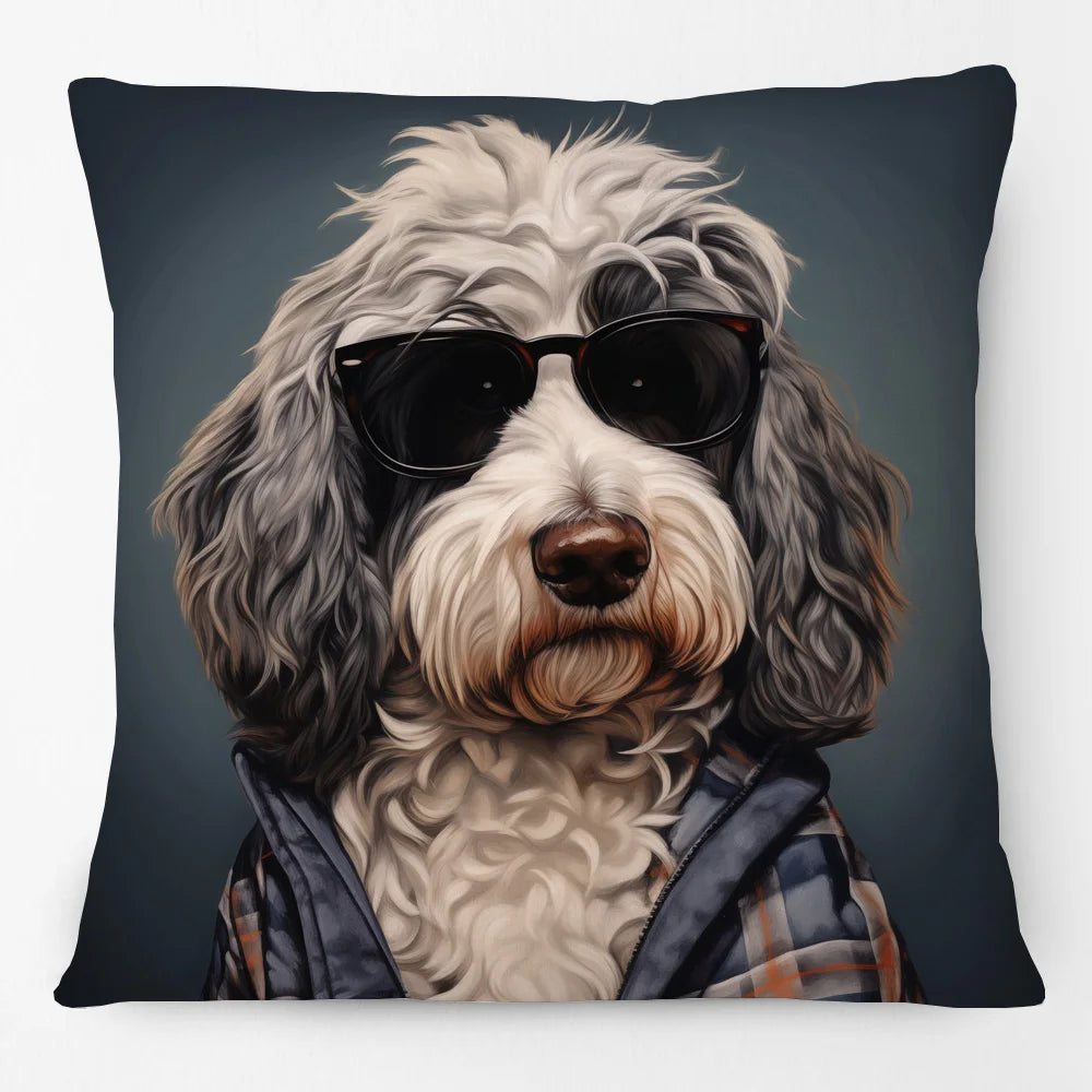 Cushion Cover Vintage Funky Horse Donkey Cow Dog