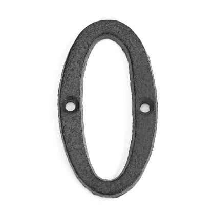 Cast Iron House Numbers 8cm - Door Plate Number Sign Metal