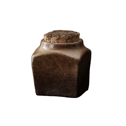 Storage Jar Stone Pottery Ceramic Tea Coffee Sugar Salt