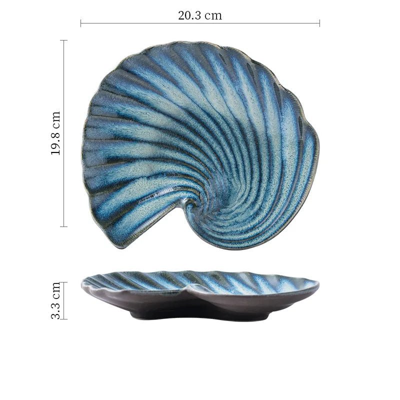 Plate Shell Coastal Beach House Kitchen