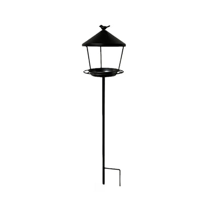 Standing Iron Bird Feeder | Black or Rustic | 100cm Garden Stake